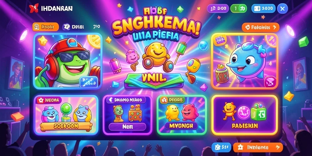 Tampilan karakter yang mengesankan dan penuh warna.
