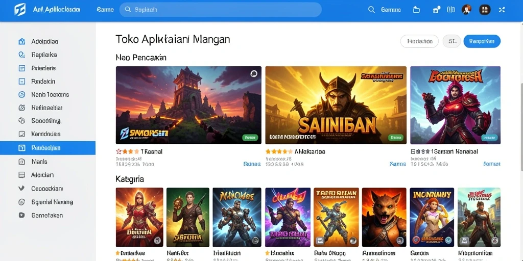 Tampilan antarmuka ARIESTOGEL yang menarik dan mudah dinavigasi.