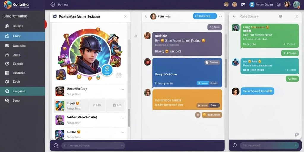 Tampilan karakter menarik yang dapat dipilih.